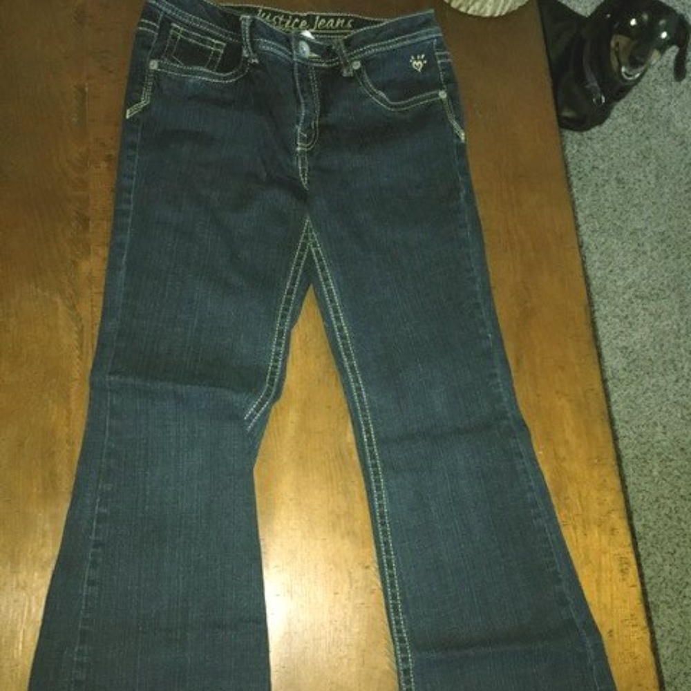 Justice boot cut jeans